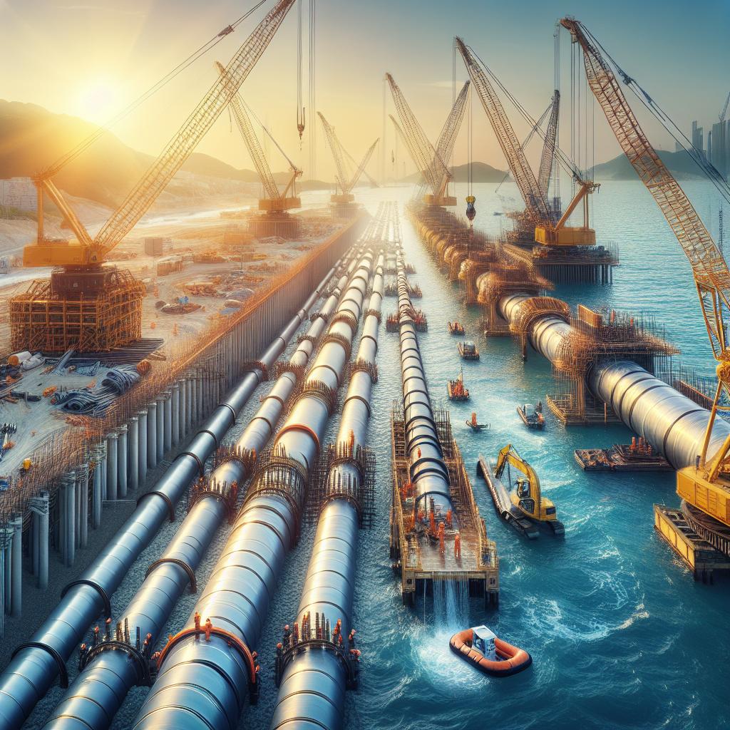 Ocean outfall construction project.