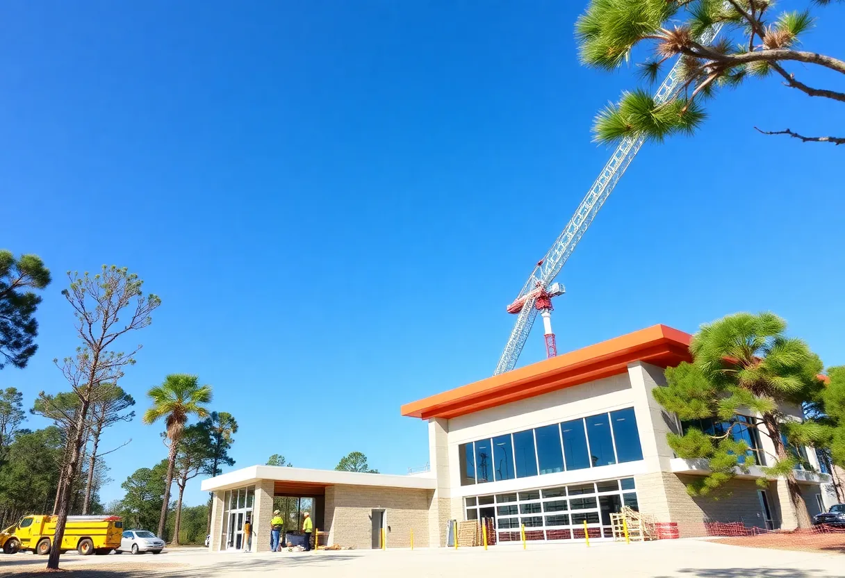 Construction site of the new Myrtle Beach Fire Station