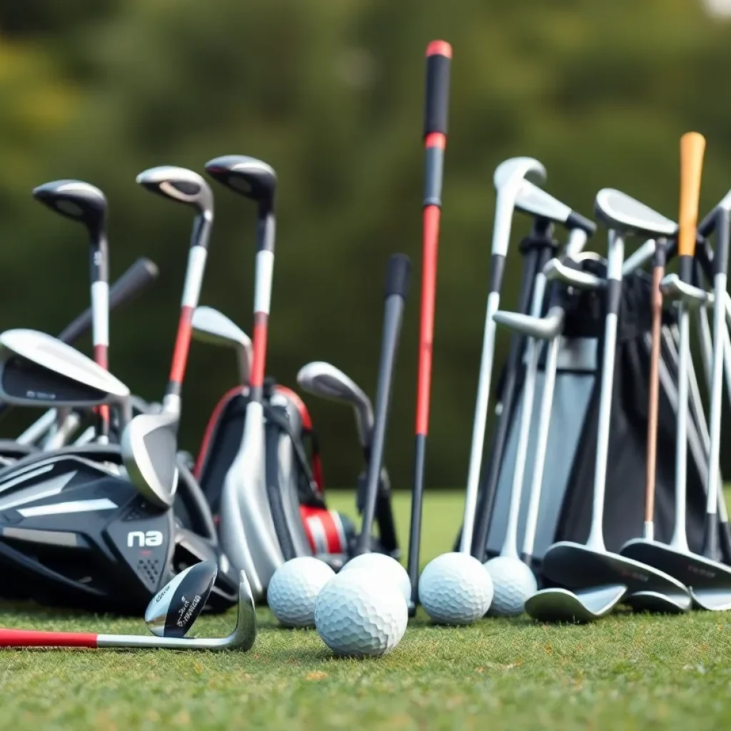 Display of various golf equipment selected as the best in 2024