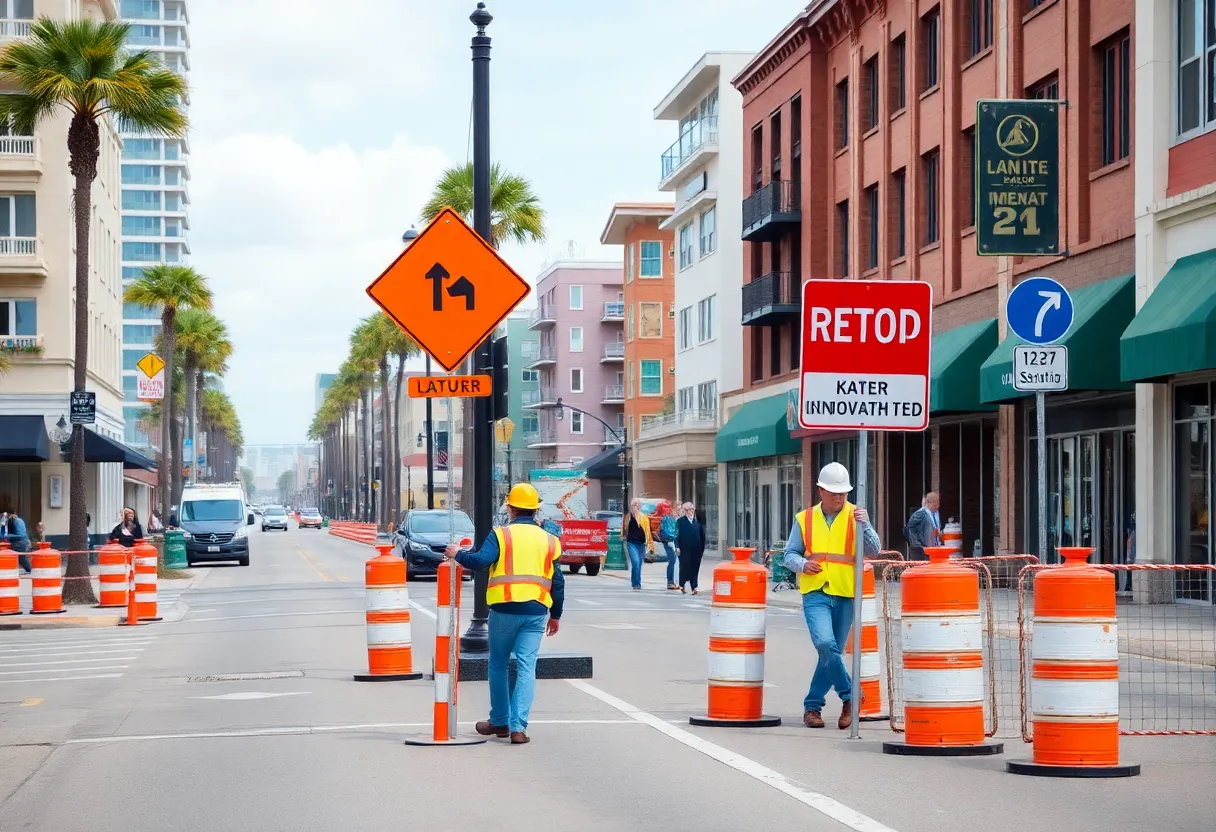 Construction scene in Myrtle Beach's Arts & Innovation District