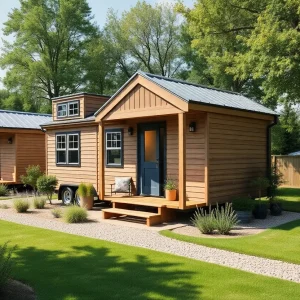 Completed tiny homes village for veterans in Myrtle Beach
