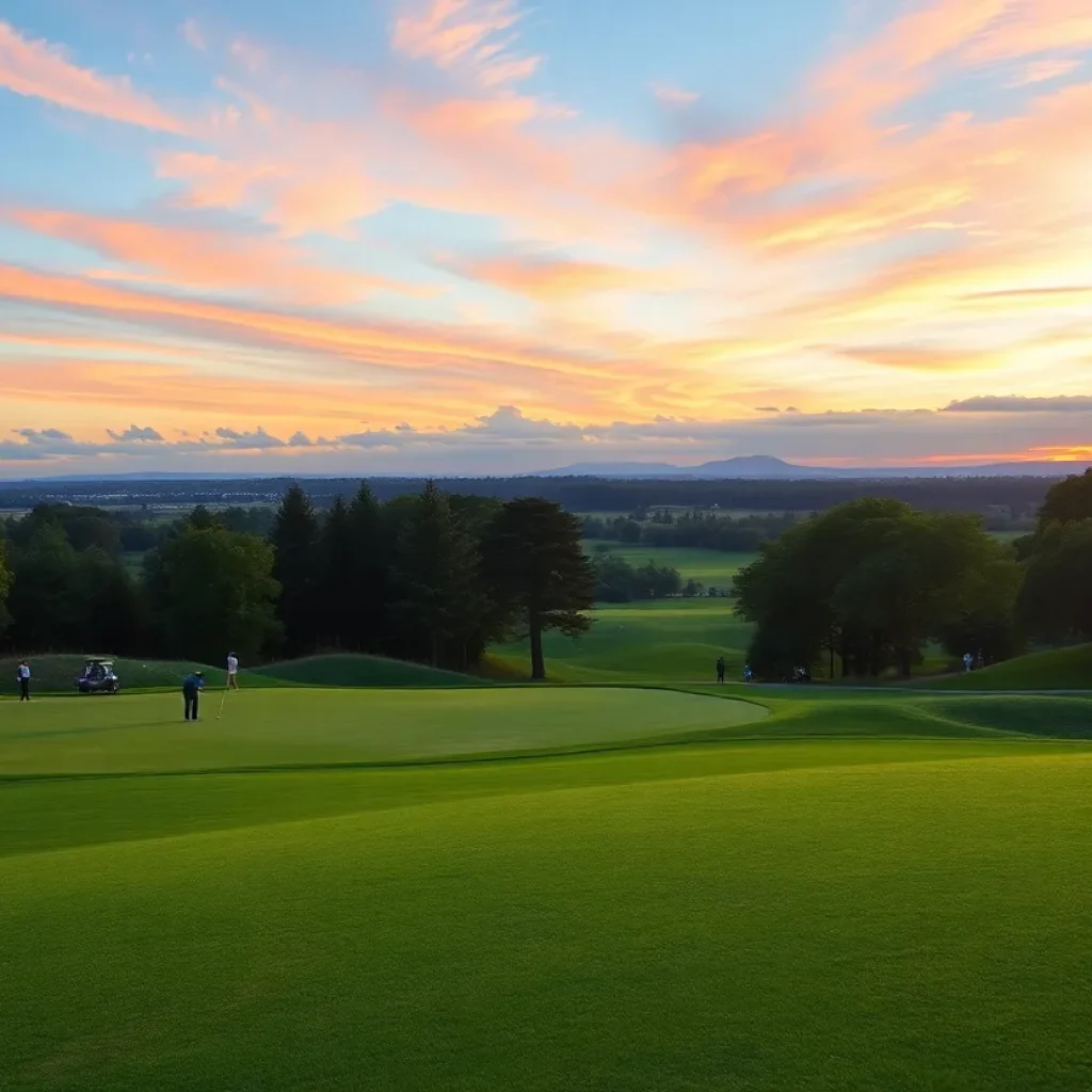 Scenic view of DLF Golf and Country Club during the International Series India 2025