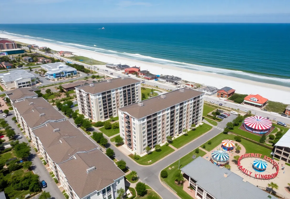 Aerial view of the Myrtle Beach Multi-Family Complex for Sale