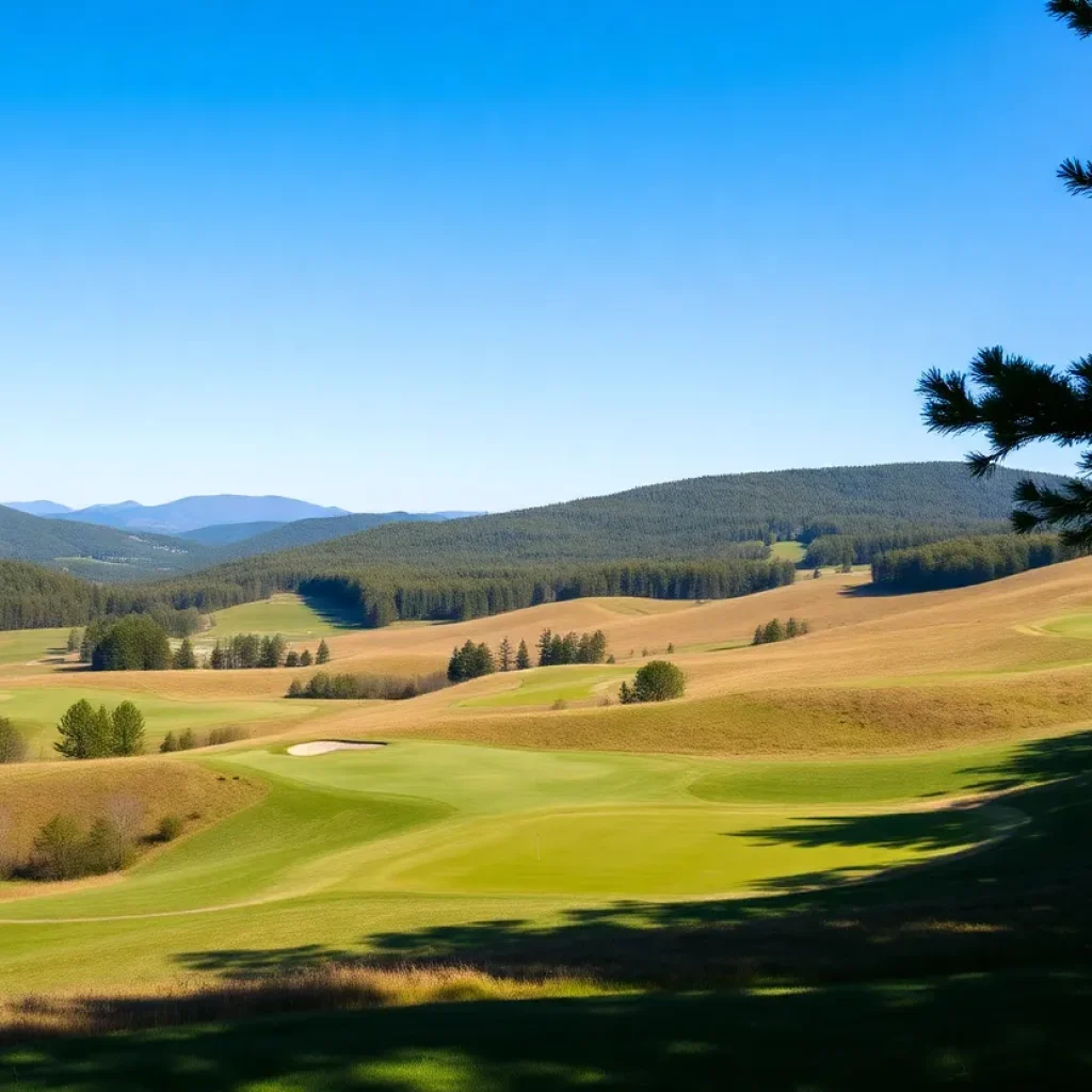 Scenic view of Okemo Valley Golf Course showcasing the landscape and course layout