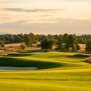 Close Up of Beautiful Golf Course