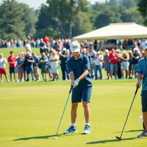 Youth golfers competing at TPC Myrtle Beach