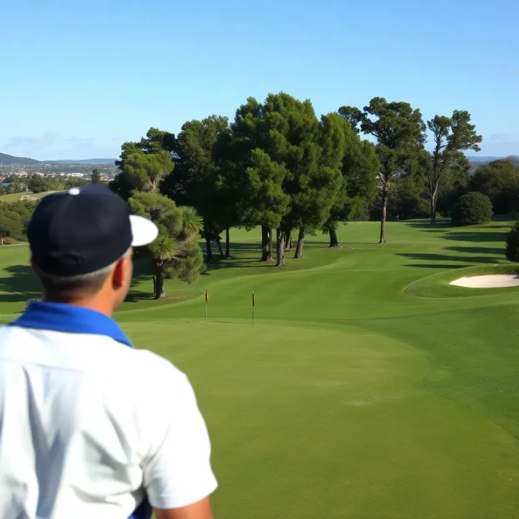 Golf course view of Oakmont Country Club during U.S. Open