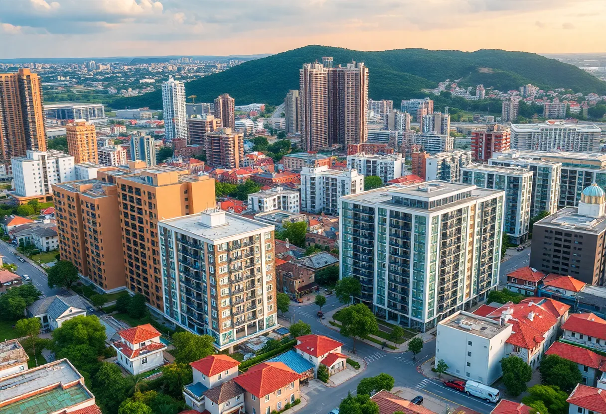 Urban development in Cayce, South Carolina