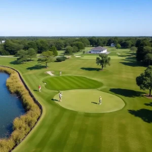 Golfers competing in the Golf Digest Open Qualifier at Tidewater Golf Club