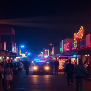 Police activity in Myrtle Beach following armed robberies