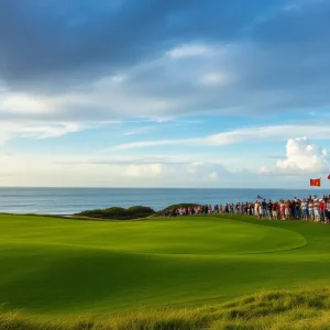 Golf tournament celebration at Myrtle Beach Classic