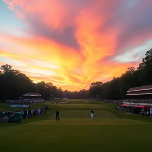 Golfers competing at the OneFlight Classic in Myrtle Beach