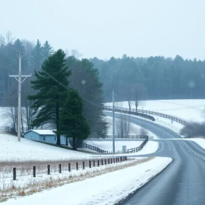 Snow Flurries in the Carolinas