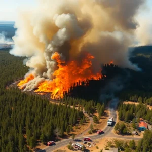 South Carolina Wildfire at Table Rock State Park