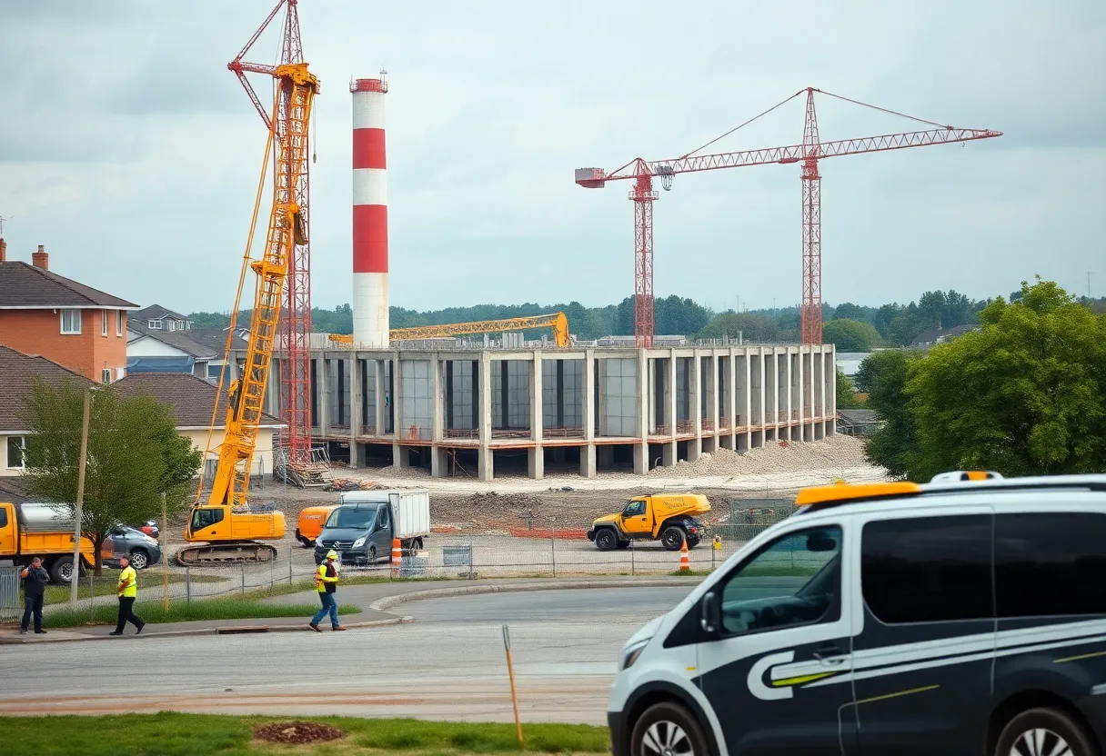 AESC EV Battery Factory Construction Site