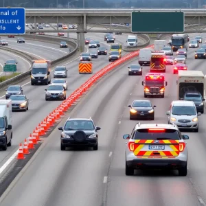 Police Response to Bomb Threat on I-85