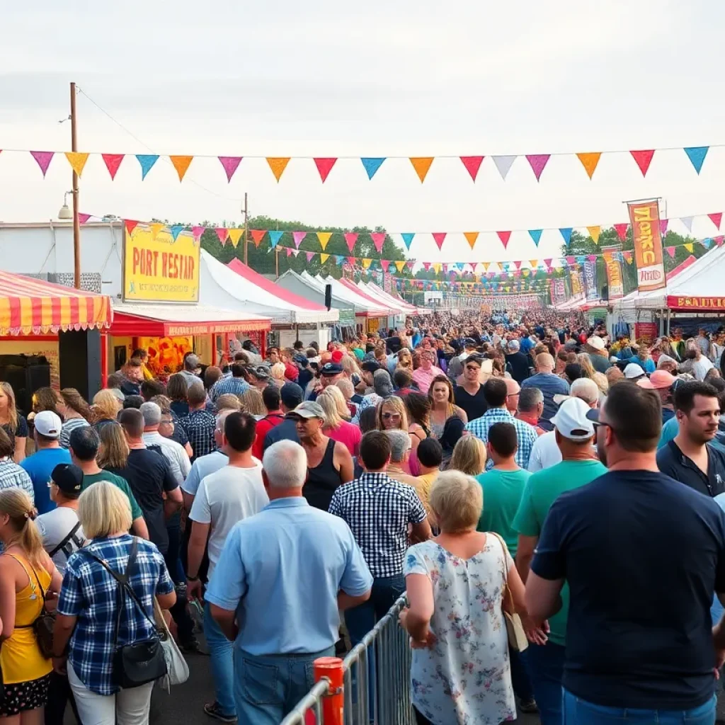 Crowd enjoying the Carolina Country Music Fest in Myrtle Beach