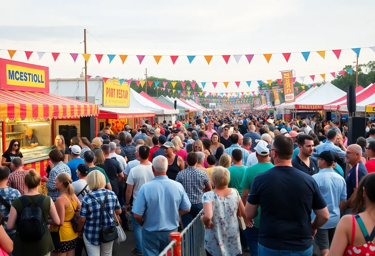 Crowd enjoying the Carolina Country Music Fest in Myrtle Beach