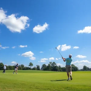 Golfers participating in the Colonial Life Charity Classic at Woodcreek Golf Club