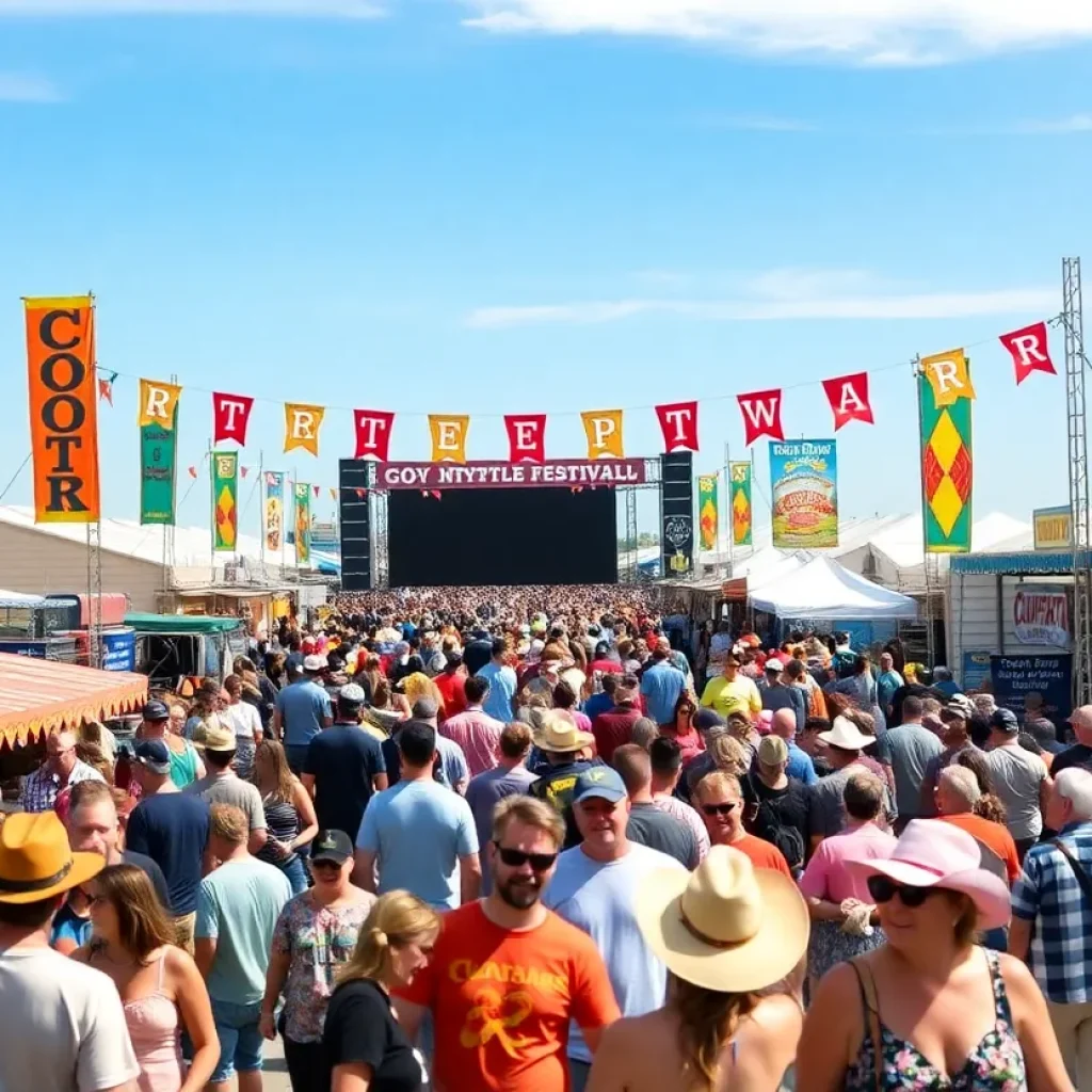 Crowd enjoying the Carolina Country Music Fest in Myrtle Beach