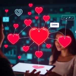 Illustration showing emotional connections in marketing strategies