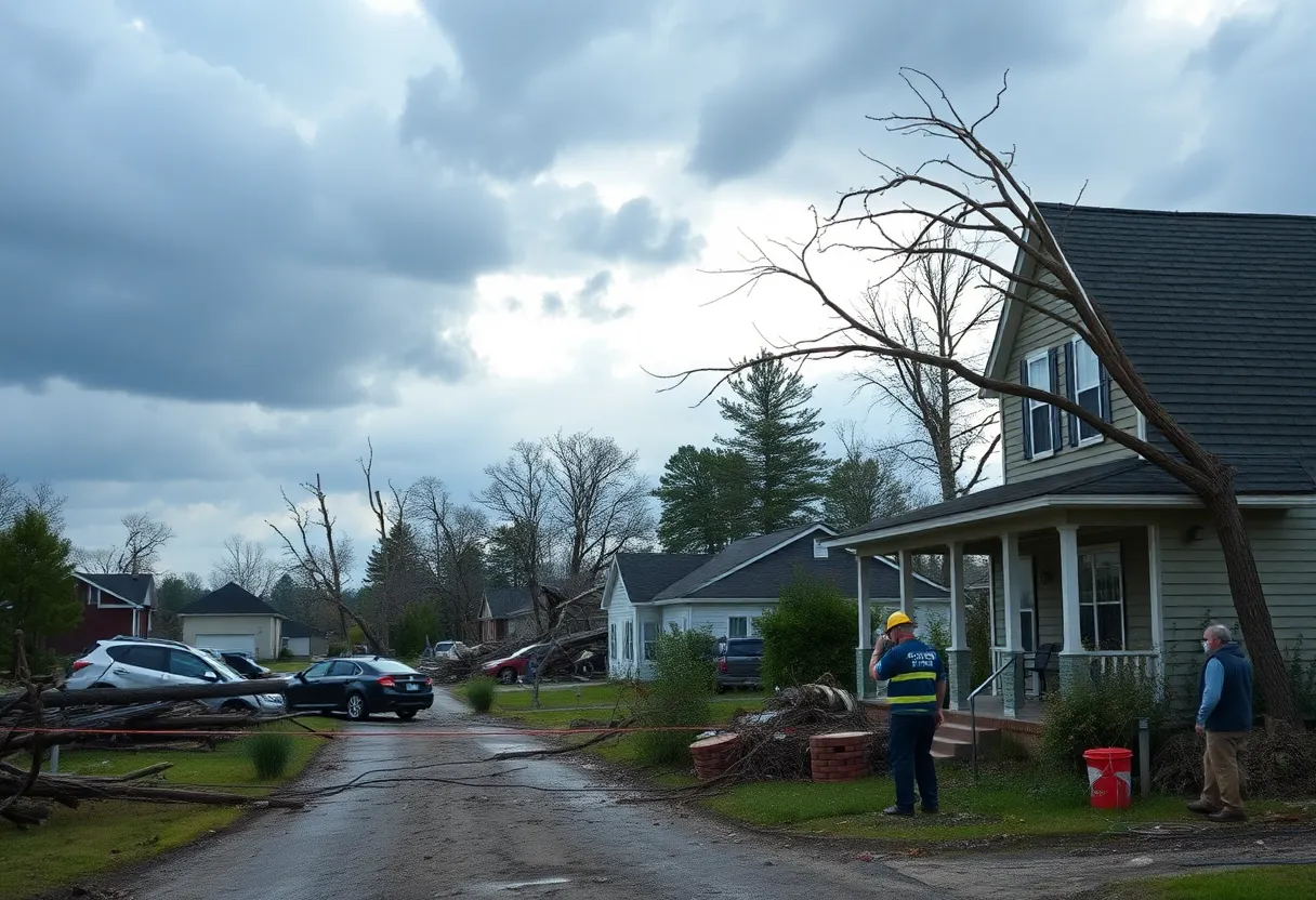 Damage caused by the North Dakota tornado outbreak