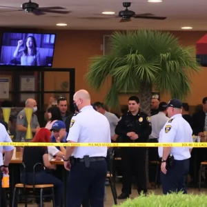 Police presence at Peaches Corner restaurant in Myrtle Beach