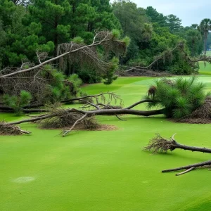 Severe damage at The Dunes Golf and Beach Club after thunderstorm