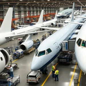 Boeing Jets Assembly Line