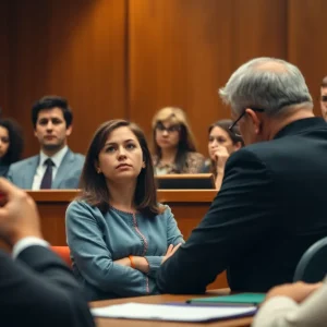 Courtroom Scene on Teacher Misconduct