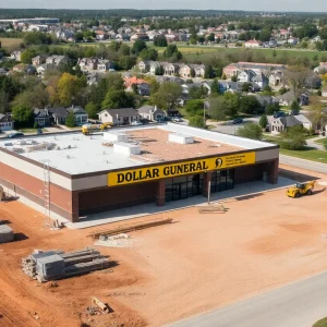 Construction of a new Dollar General store in Conway