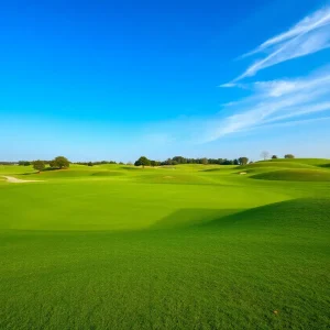 Beautiful golf course in Evansville, symbolizing community and leisure.