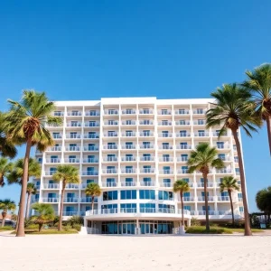 Indigo Tower Hotel located on the beach in Myrtle Beach