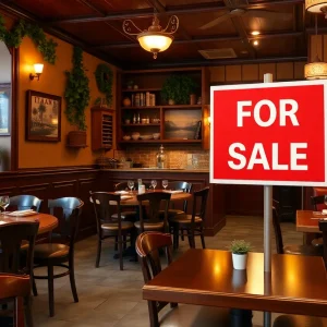 Interior of Jiggy's Bistro with empty tables