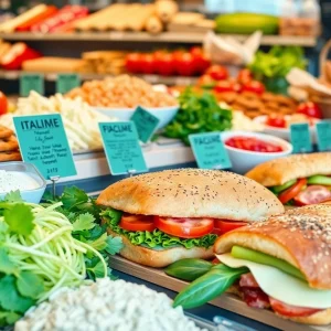 Assorted Italian sandwiches at Leone's Italian Deli