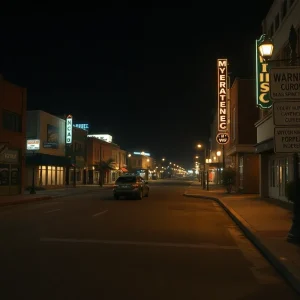 Sign indicating curfew hours in downtown Myrtle Beach