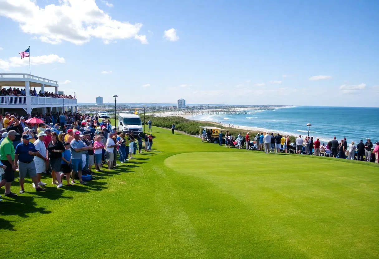 Crowd enjoying the ONEflight International Classic Pro-Am Golf Event in Myrtle Beach