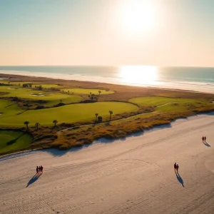 Myrtle Beach showcasing beautiful golf courses and sandy beaches.