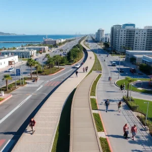 New sidewalk extension in Myrtle Beach connecting local schools