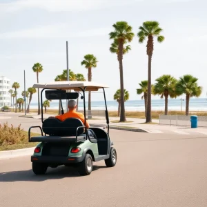 Golf cart cruising in North Myrtle Beach