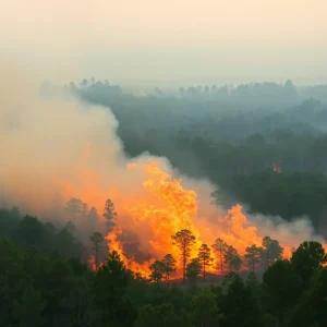 Wildfire in South Carolina