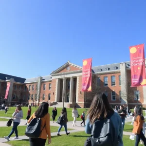 Diverse group of students at Coastal Carolina University