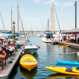 Dining and recreational activities at Conway Marina