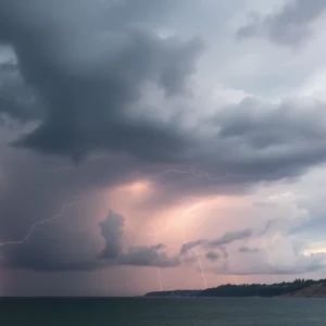 Thunderstorm Over Lowcountry South Carolina