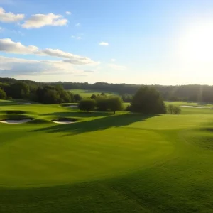 Beautiful golf course landscape at TPC Twin Cities.