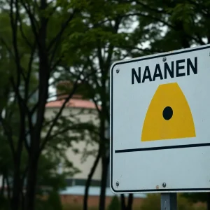 Warning Sign at Nuclear Facility
