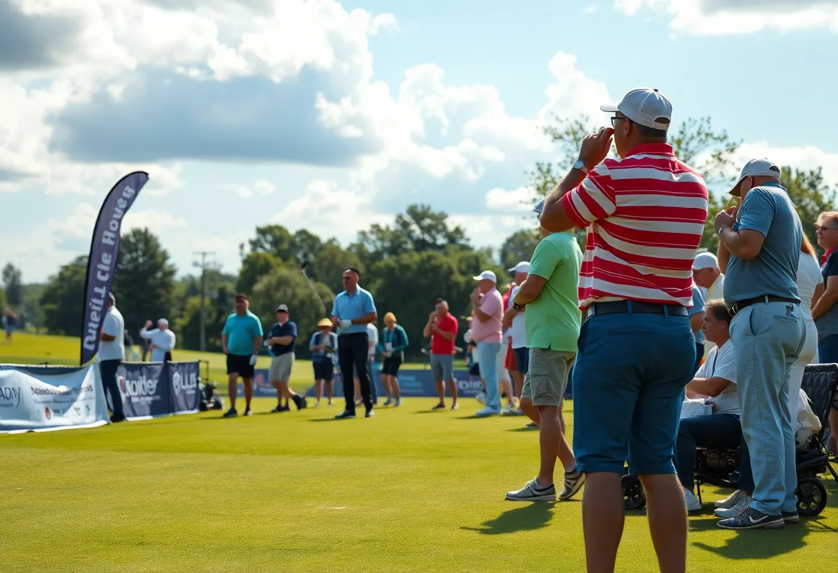 Participants at the charity golf tournament at Myrtle Beach National