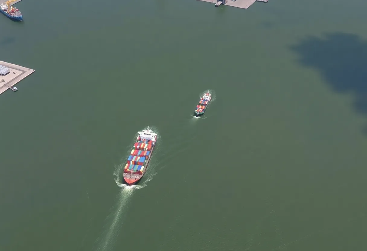 Charleston Harbor Deepening Project Aerial View
