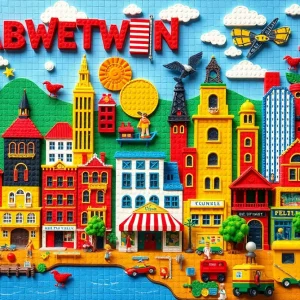 Pixelated digital art map of Columbia