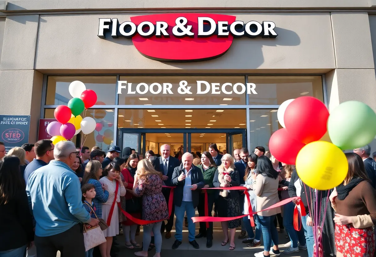 Opening day celebration at Floor & Decor store in Murrells Inlet